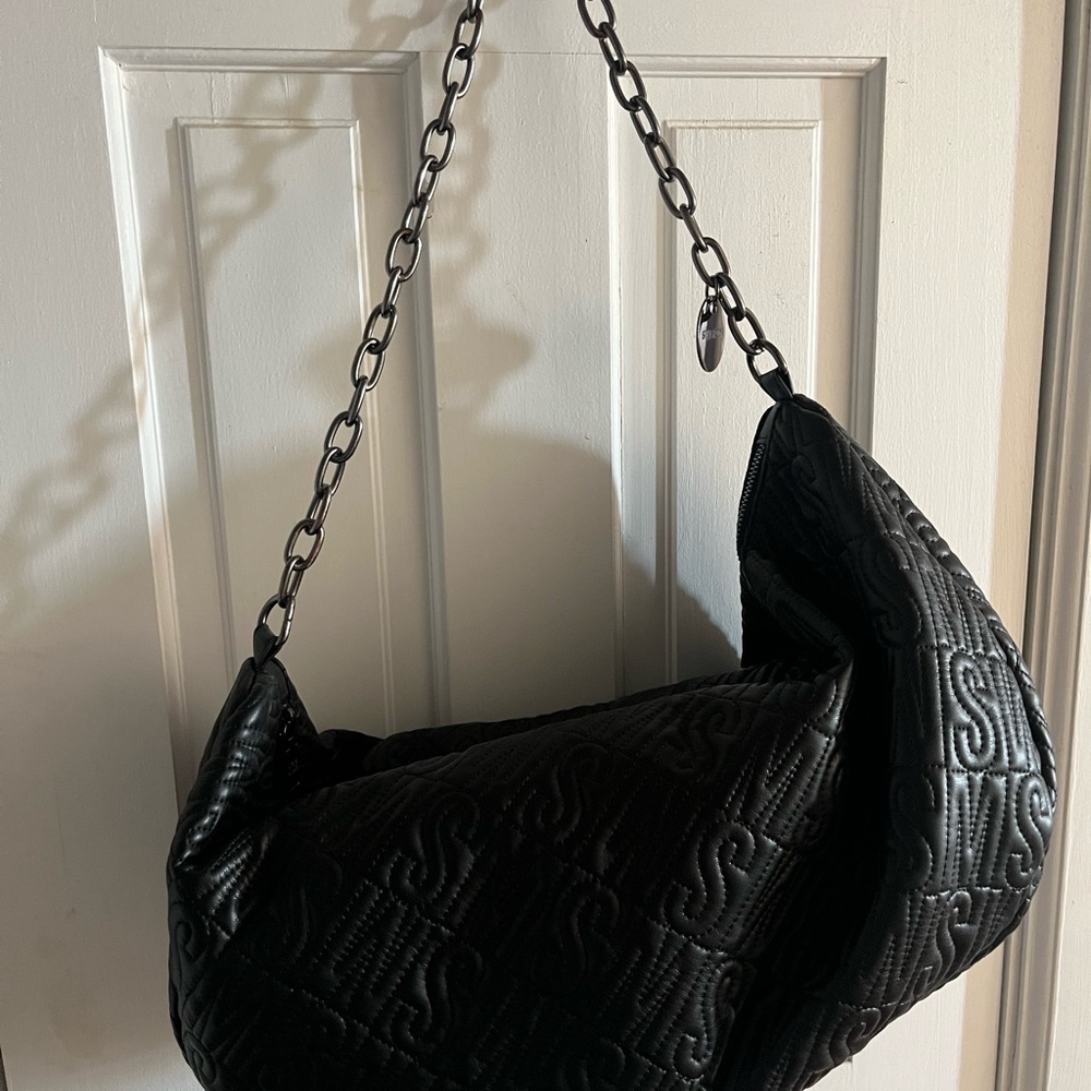 Steve Madden Black Quilted Shoulder Bag - Picture 8 of 10